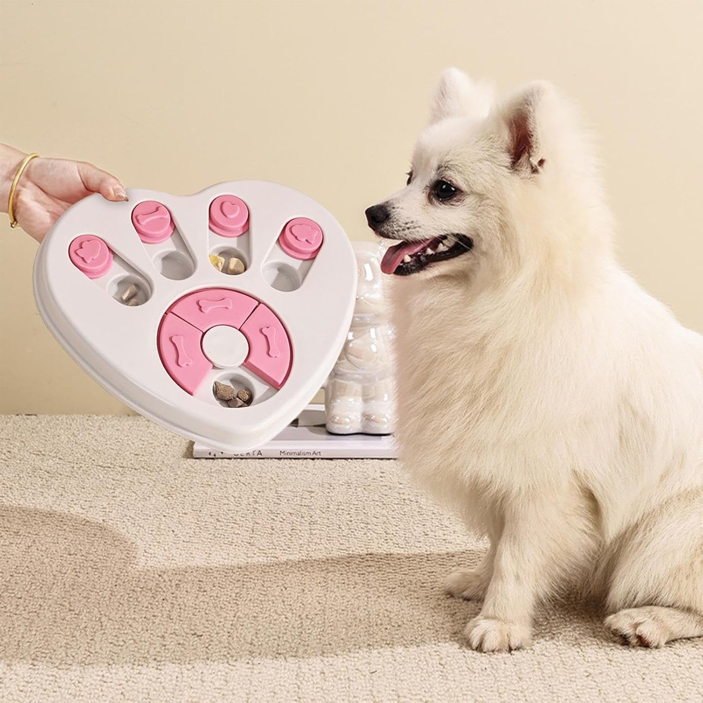 Dog Bowl - Slow Food Bowl - Educational Game - Interactive Toy - 1pc