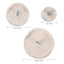 SWETRACE drill polishing pad Polishing Cloth Beige For Metal Surface Cleaning 3pcs