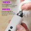 Dog Nail Drill - Electric Nail File - Cat Nail Trimmer - Pet Care - Paw Care - Nail Grinder - Dog Groomer - Animal Nail File - Cordless Design - Rechargeable Battery - With LED Lighting - Silent Motor - White - 1 Piece