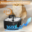 Wireless 2.8L cat water fountain with LED lighting and stainless steel bowl in white – automatic pet drinking fountain Australia