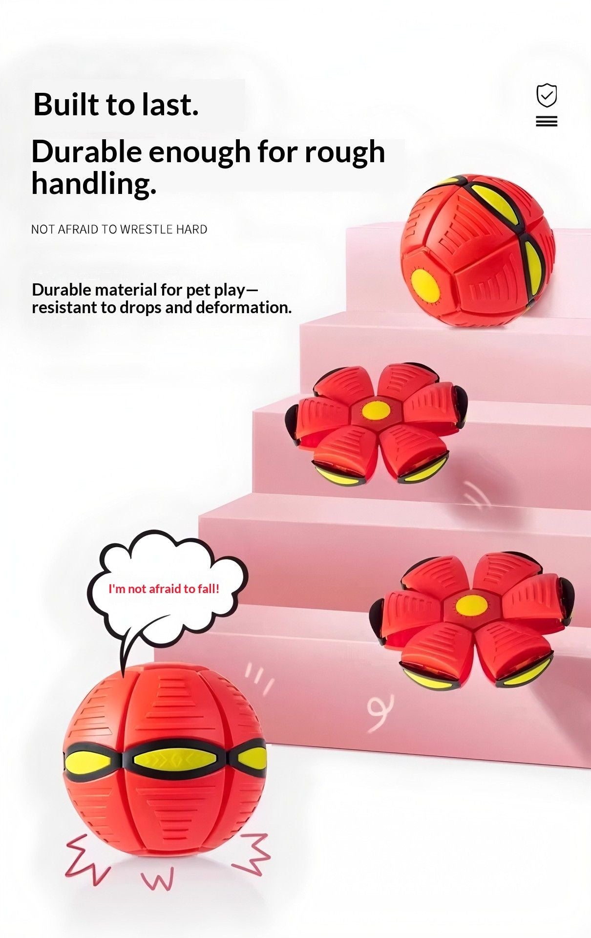 TransformingFlyingSaucerBall-Red(ThreeLights)