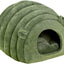 Green Cat Bed Cave - Cozy Pet House for Cats - Soft Kitten Sleeping窝