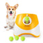 Dog Ball Launcher Thrower Automatic Tennis Fetch Throwing Machine with 3 Balls -Orange