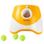 Dog Ball Launcher Thrower Automatic Tennis Fetch Throwing Machine with 3 Balls -Orange