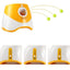 Dog Ball Launcher Thrower Automatic Tennis Fetch Throwing Machine with 3 Balls -Orange