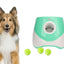 Dog Ball Launcher Thrower Automatic Tennis Fetch Throwing Machine with 3 Balls -Green