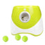Dog Ball Launcher Thrower Automatic Tennis Fetch Throwing Machine with 3 Balls -Light Green