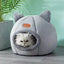 2024 Cat House Bed Soft Washable Grey XL 39x39x40cm