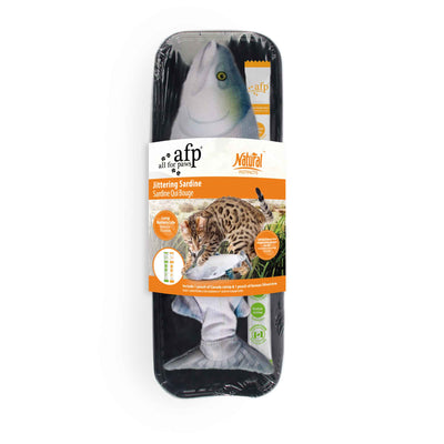 Jittering Sardine Cat Toy Flopping Dancing Fish + Catnip Silvervine Electric USB - Image 2.0