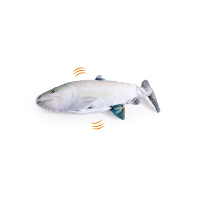 Jittering Sardine Cat Toy Flopping Dancing Fish + Catnip Silvervine Electric USB - Image 1.0