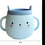 Whisker Wonderland Innovative Hydroponic Cat Grass Growing Mug - Blue | Soil-Free, Digestion & Hairball Aid, Eco-Friendly Silicone, Reusable