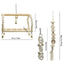 17PCS Bird Toys Parrot Swing Toys Chewing Hanging Bell Cockatiel Cage Toy Set