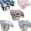 M Size Puppy Dog Cat Cushion Mattress Blanket Bed Soft Warm Pet Pad Winter Kennel House - Brown Footprint