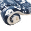 M Size Puppy Dog Cat Cushion Mattress Blanket Bed Soft Warm Pet Pad Winter Kennel House - Blue Brownstar