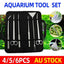 Stainless Steel Aquarium Tool Set Tweezers Scissors Spatula Kit 4 5 6PCS - 6PCS Tool + Bag