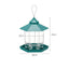 Garden Hanging Wild Bird Feeder Birds Gazebo Shape Container Waterproof Outdoor - Green