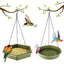 Outdoor Garden Hanging Bird Feeder Garden Automatic Hummingbird Water Feeder - Grey
