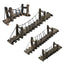 Resin Bridge Aquarium Decoration Fish Tank Accessories Shrimp Tortoise Climbing - Suspension Bridge-L
