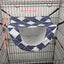 Cat Hammock Hanging Bed Cage Nest Soft Pet House Basket Cat Sleeping Supplies - Sea Blue Checkered