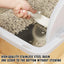 Durable Stainless Steel Cat Litter Box Pan With Flip Cover Odor Control Tray Large White