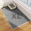 Large Double Layer Litter Mat Waterproof Non Slip Cat Trapping Pad Easy to Clean - 90x60cm