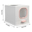 Pink Fully Enclosed Cat Litter Box Large Plastic Toilet for Cats with Lid Tray