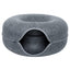 Felt Cat Tunnel Bed Donut Cave Nest for Kittens and Small Pets 50x30cm - Light Grey