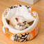 Insulated Winter Pet House Warm Bubble Bucket Dog Kennel Cat Shelter Indoor - Orange-M