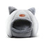 Cat Bed Winter Warm Enclosed Pet House Cozy Indoor Sleeping Nest for Cold Weather - L