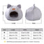 Cat Bed Winter Warm Enclosed Pet House Cozy Indoor Sleeping Nest for Cold Weather - L