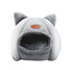 Cat Bed Winter Warm Enclosed Pet House Cozy Indoor Sleeping Nest for Cold Weather - L