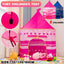 Pop Up Castle Play Tent Indoor Outdoor Playhouse Toy Gift for Imaginative Play - Pink