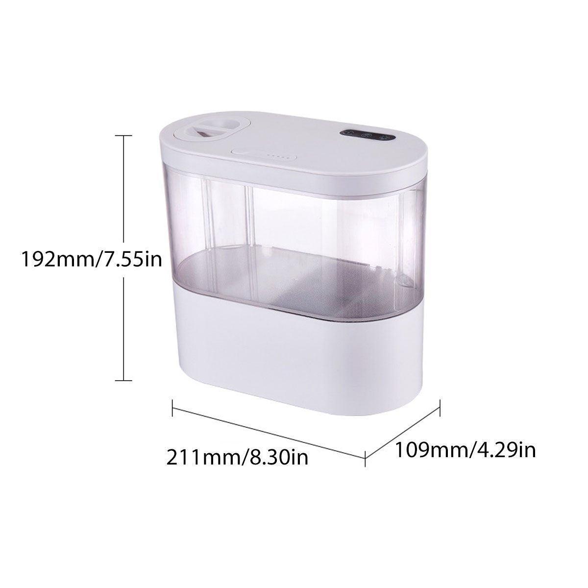 Mini Self-Circulating Desktop Fish Tank Eco-Friendly Creative Aquarium for Home - Black