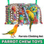 Parrot Gnawing Toys Woven Grass Nets Colourful Chewing Bird Cage Play