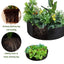 5x Felt Planting Bag Round Vegetable Garden Flower Seedling Grow Bags for Plants - Black-50*20cm