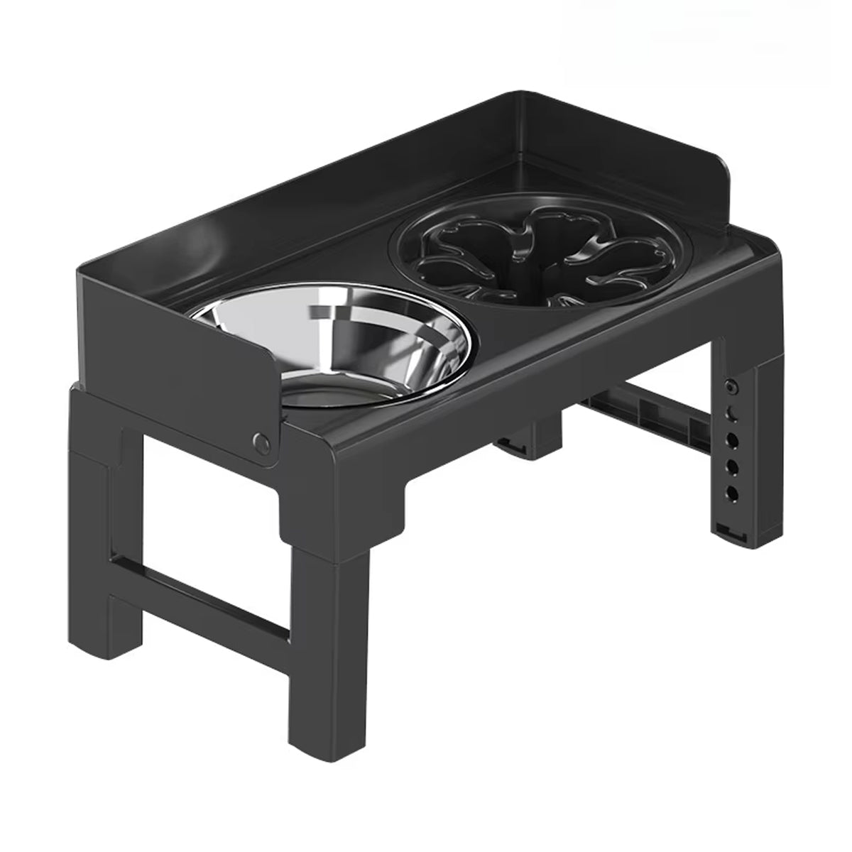 Height Adjustable Pet Feeding Bowl Dog Bowl Elevated Pet Dish Food Water Bowl