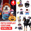 Halloween Dog Costume Pet Accessories Funny Dress Up for Small Medium Dogs - Little Devil Riding-L