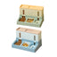All in One Pet Feeding Bowl Cat Dog Water and Food Feeder Automatic Dispenser - Blue