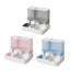 Automatic Cat Feeder Water Dispenser All in One Plastic Bowl for Cats and Dogs - Grey