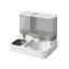 Automatic Cat Feeder Water Dispenser All in One Plastic Bowl for Cats and Dogs - Grey