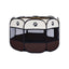 Pet Fence Indoor Cat Dog Tent Octagonal Fence Portable Foldable Cage Kennel - S-Pink