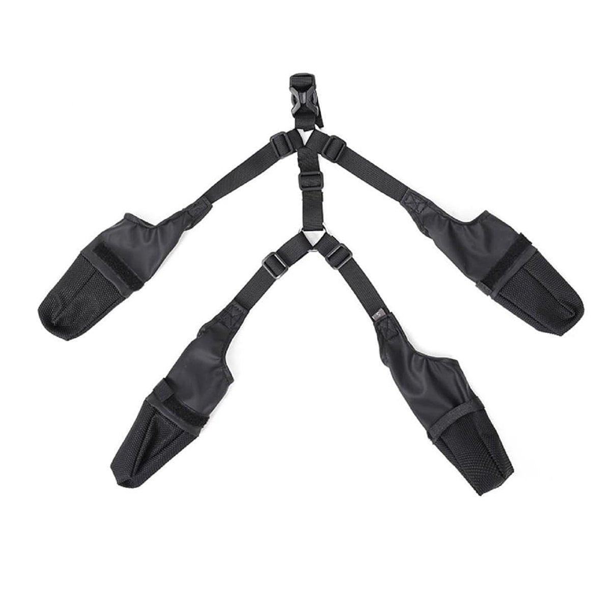 Dog Adjustable Suspender Boots Waterproof Dog Shoes Anti-Slip Pet Paw Protector - M