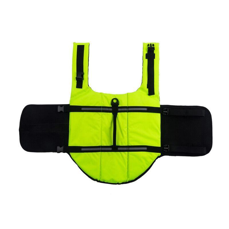 Dog Life Jacket Pet Swim Vest Floatation Aid for Boating and Water Activities Green - S