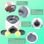 Interactive Dog Toy Tennis Feeder Machine for Training and Treat Rewards - Green