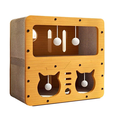 Wear-resistant Cat Scratch Board House Four Seasons Cat Climbing Tower Toy Nest