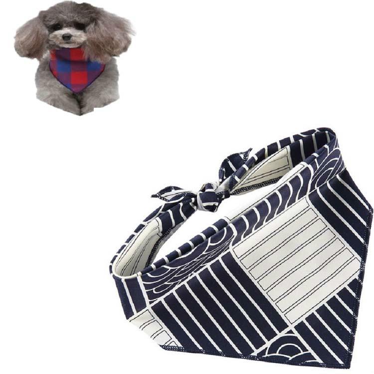 Cotton Cartoon Print Pet Saliva Towel - Size S 58X41X41Cm - Sjj13 Red Black Grid