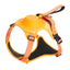 Vibe Geeks Ultimate 2-in-1 Reflective No-pull Dog Harness with Retractable Leash and Control Handle - Orange - M