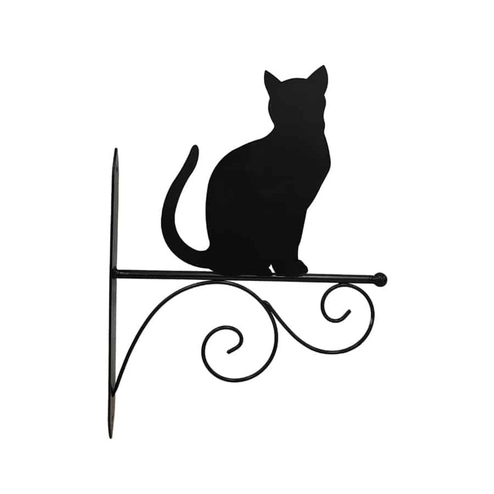 Cat Silhouette Wall Hook Bracket 35cm - View 1