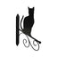 Cat Silhouette Wall Hook Bracket 35cm