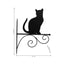 Cat Silhouette Wall Hook Bracket 35cm